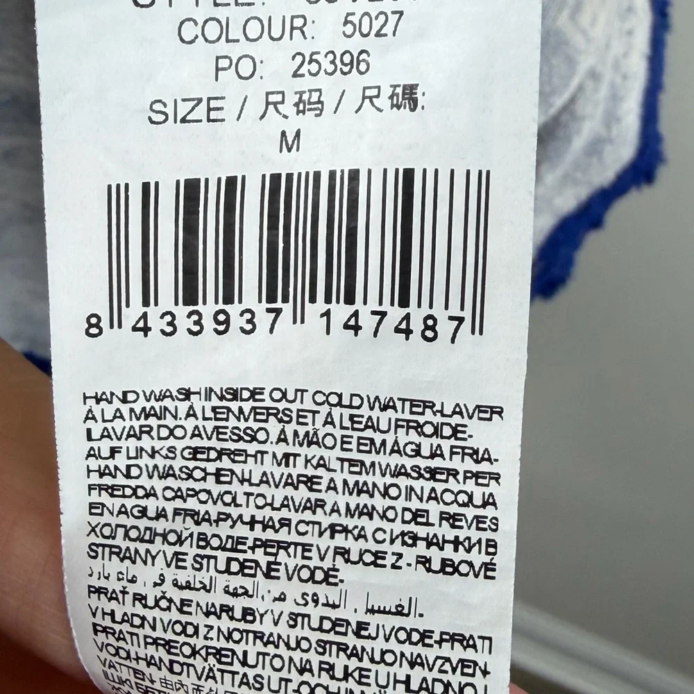 Desigual Blue Lace Print Cap Sleeve Dress Boho Core Y2K Festival M - Picture 5 of 5